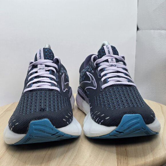 Brooks Glycerin GTS 20 Shoes Womens Size 9 Navy Blue Purple Running 1203701B499 - Picture 2 of 11